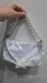 Borsa bianca in pizzo handmade 
