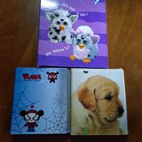 tre album raccoglitore per vari usi.