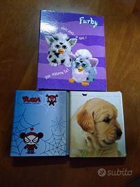 tre album raccoglitore per vari usi.