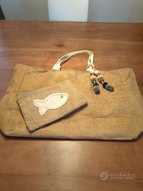 Borsa mare in juta Vestopazzo