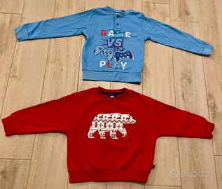 Set Felpa bimbi Okaïdi e Maglia Hoki