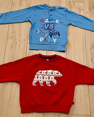 Set Felpa bimbi Okaïdi e Maglia Hoki