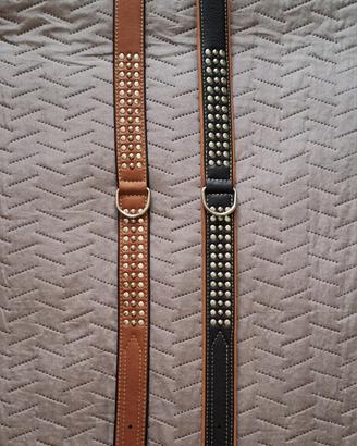 2 COLLARI IN PELLE  TG XL