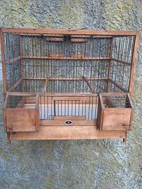 Gabbia in legno restaurata 