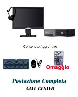 POSTAZIONE COMPLETA CALL - PC E8500 + MONITOR 19" 