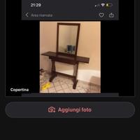 Scrittoio con specchio