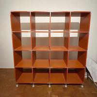 Libreria Endless Shelf in legno MDF (arancione)