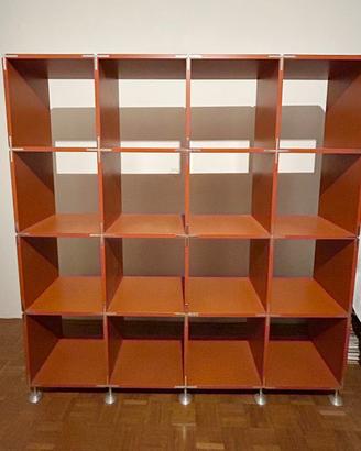 Libreria Endless Shelf in legno MDF (arancione)
