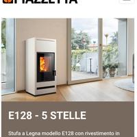 Stufa a legna E128 MF Piazzetta