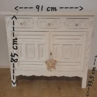 mobiletto dispensa bianco