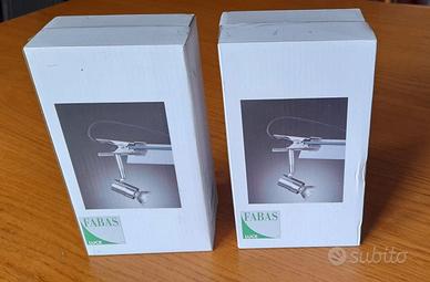 COPPIA LAMPADE CON MORSETTO FABAS - ALICE  -nuove-