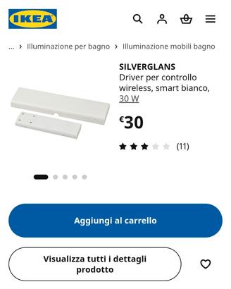 Silverglans/driver controllo wireless e barra LED