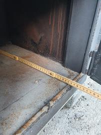 stufa in pietra ollare spazzolata 