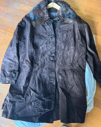 Giacca pelle scamosciata donna