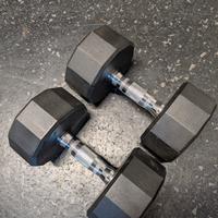 hexdumbell manubri gommati 