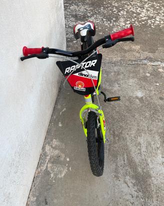 Bicicletta Dino Bikes Raptor 14” con rotelle