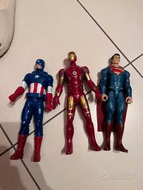 capitan america, super man, iron man