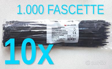 10 x 100 fascette Wurth 0502161 mm 4,8x280 NUOVE