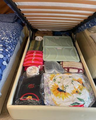 Letto contenitore con rete da 90