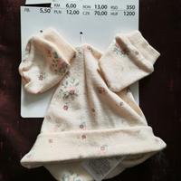 Cappello e guanti neonata