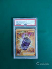 Pokemon PSA 10 SUSPICIOUS FOOD TIN 080/073 INGLESE