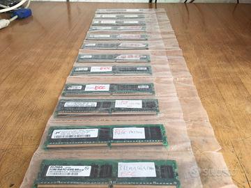 13 Ram ECC DDR2 da 1 Gb e 512 Mb