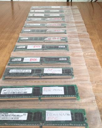 13 Ram ECC DDR2 da 1 Gb e 512 Mb