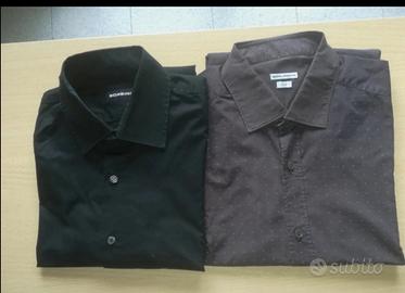 Set 2 camicia Sorbino nero Mastai Ferretti marrone