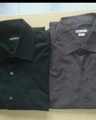 Set 2 camicia Sorbino nero Mastai Ferretti marrone