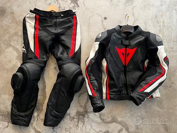 TUTA MOTO COMPLETA DIVISIBILE IN PELLE (Dainese)