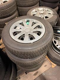 Cerchi in ferro 15" 5x112 con Borchie Audi e Gomme