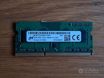 Memoria 4GB 1RX8 Sodimm PC3L-14900S-13-13-B4