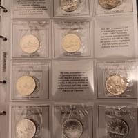 500 Lire Argento FDC Giro Completo 33 Pz