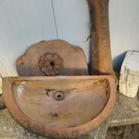 fontana per esterno in cotto