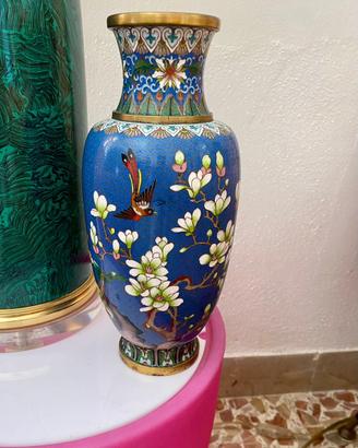 Fuoritutto splendido vaso cloisonne ‘50
