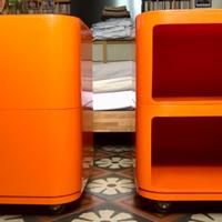 Comodini Anna Castelli per Kartell arancioni