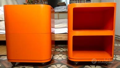 Comodini Anna Castelli per Kartell arancioni