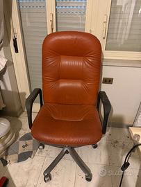 Sedia presidenziale in pelle