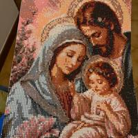 Diamond painting Sacra Famiglia 30x40 con cornice