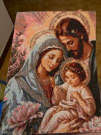 Diamond painting Sacra Famiglia 30x40 con cornice