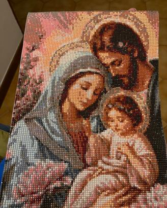 Diamond painting Sacra Famiglia 30x40 con cornice