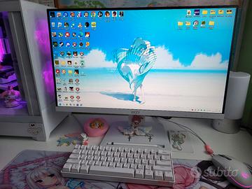 Monitor bianco 24" 1080p 100hz MSI PRO MP243X