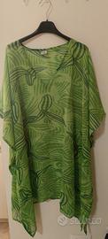 Copricostume/caftano donna-verde  taglia unica 