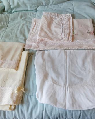 Set lenzuola culla
