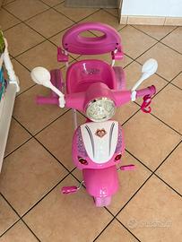 Triciclo scooter bambina rosa