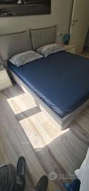 letto contenitore matrimoniale + materasso
