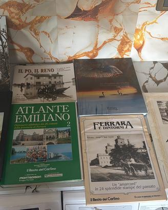 Lotto di 5 libri + amarcord stampe + incisioni (FE