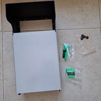 COPRI CITOFONO DA ESTERNO LAMIERA ZINCATA NERO