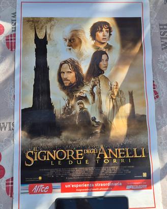 Poster Locandina Il Signore degli Anelli Le Due To