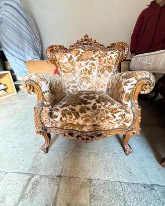 Poltrona stile barocco veneziano
